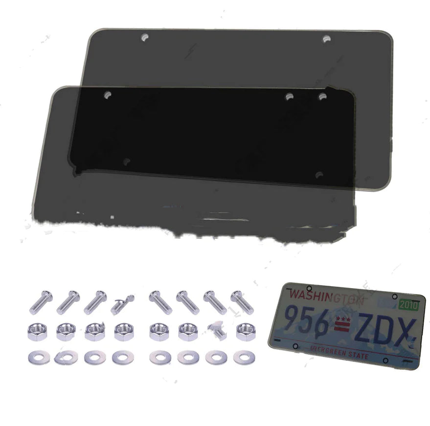 American Style License Plate Cover - Car License Frame, Solid Color Plastic